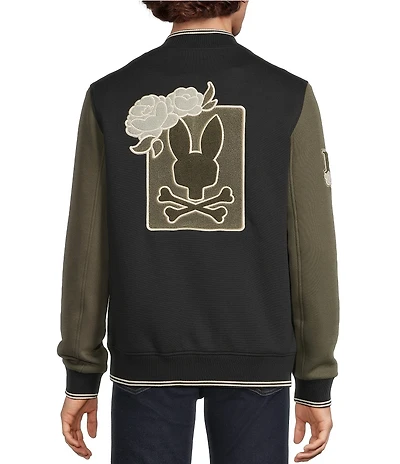 Psycho Bunny Auguste Knit Bomber Jacket