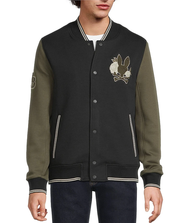 Psycho Bunny Auguste Knit Bomber Jacket