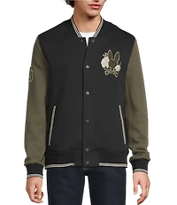 Psycho Bunny Auguste Knit Bomber Jacket