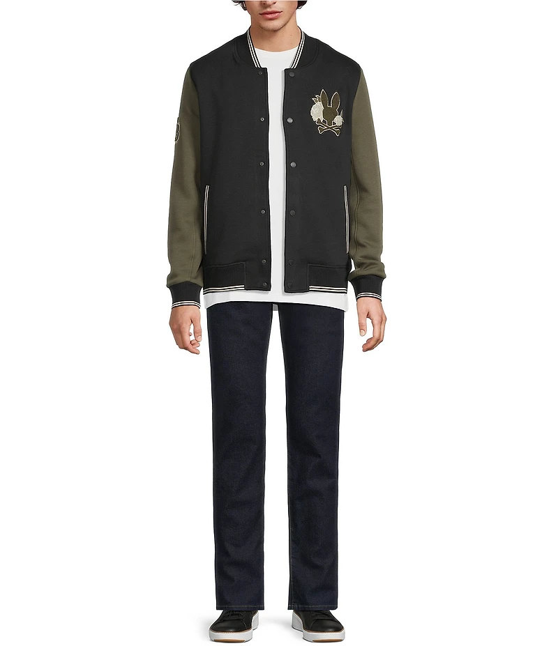 Psycho Bunny Auguste Knit Bomber Jacket