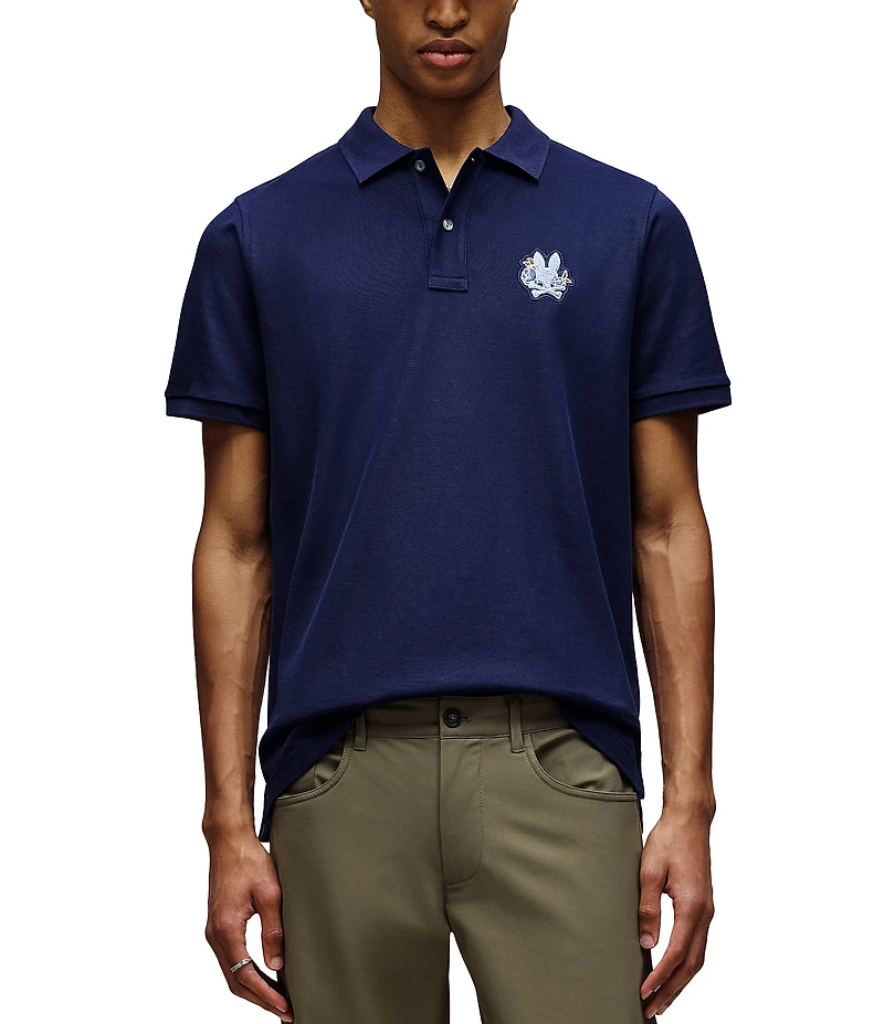 Psycho Bunny Auguste Pique Short Sleeve Polo Shirt