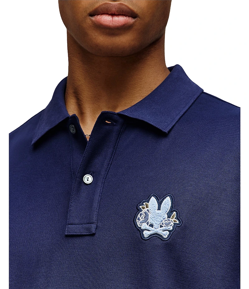Psycho Bunny Auguste Pique Short Sleeve Polo Shirt