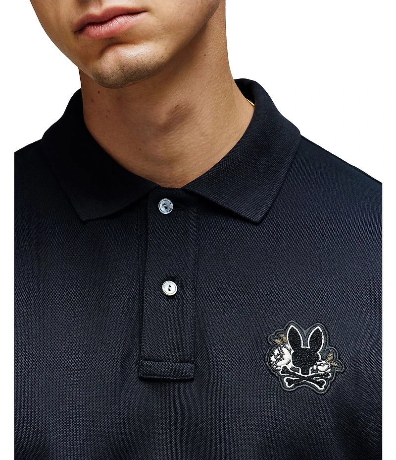 Psycho Bunny Auguste Pique Short Sleeve Polo Shirt