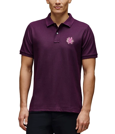 Psycho Bunny Auguste Pique Short Sleeve Polo Shirt