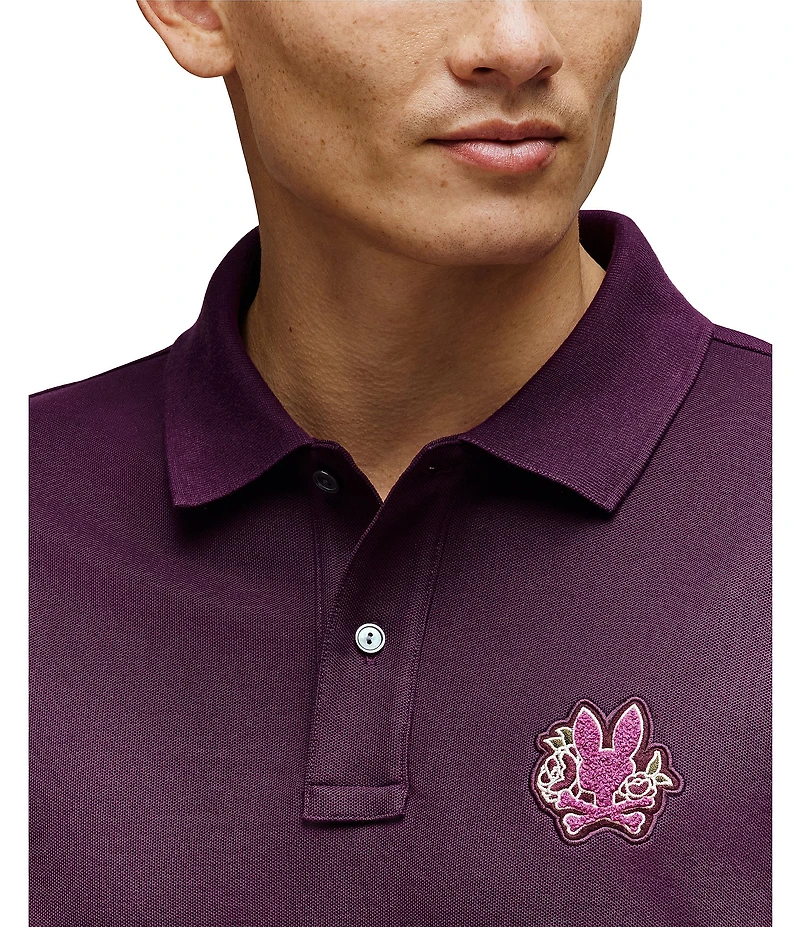 Psycho Bunny Auguste Pique Short Sleeve Polo Shirt