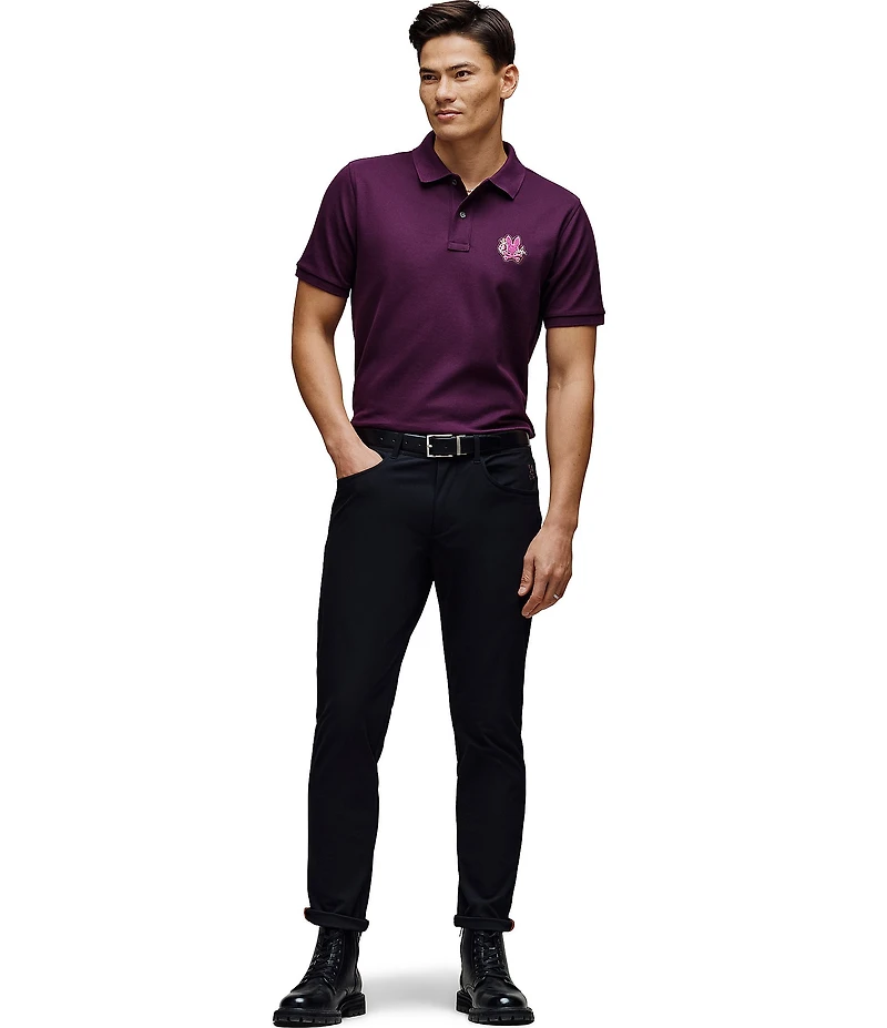 Psycho Bunny Auguste Pique Short Sleeve Polo Shirt