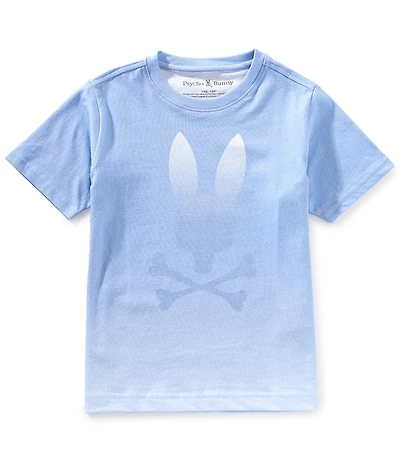 Psycho Bunny Big Boys Short Sleeve Bunny-Graphic Gradient-Print T-Shirt