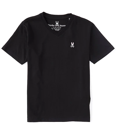 Psycho Bunny Big Kids Short-Sleeve Classic V-Neck T-Shirt