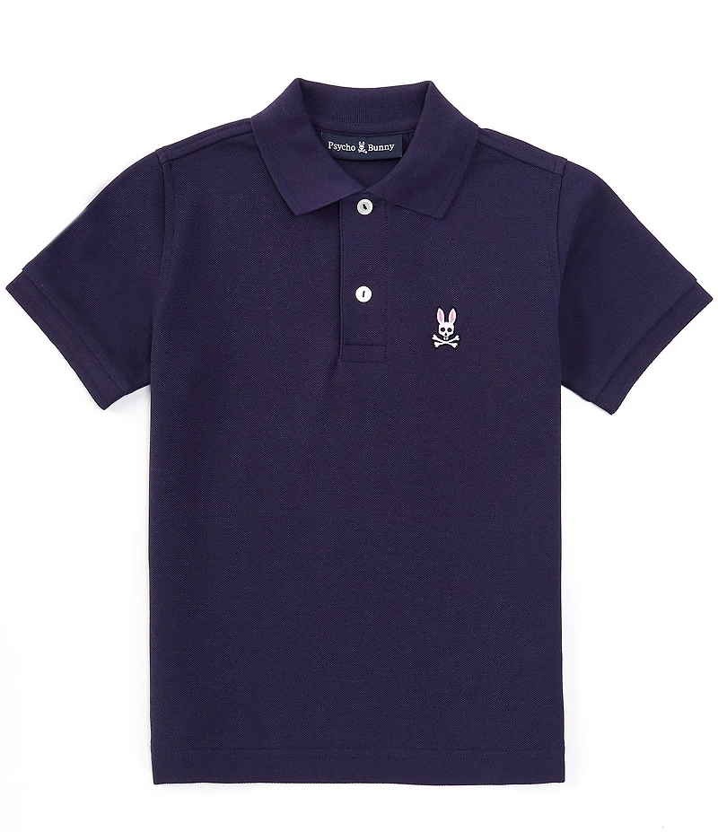 Psycho Bunny Little/Big Boys Short Sleeve Essential Polo Collared Shirt