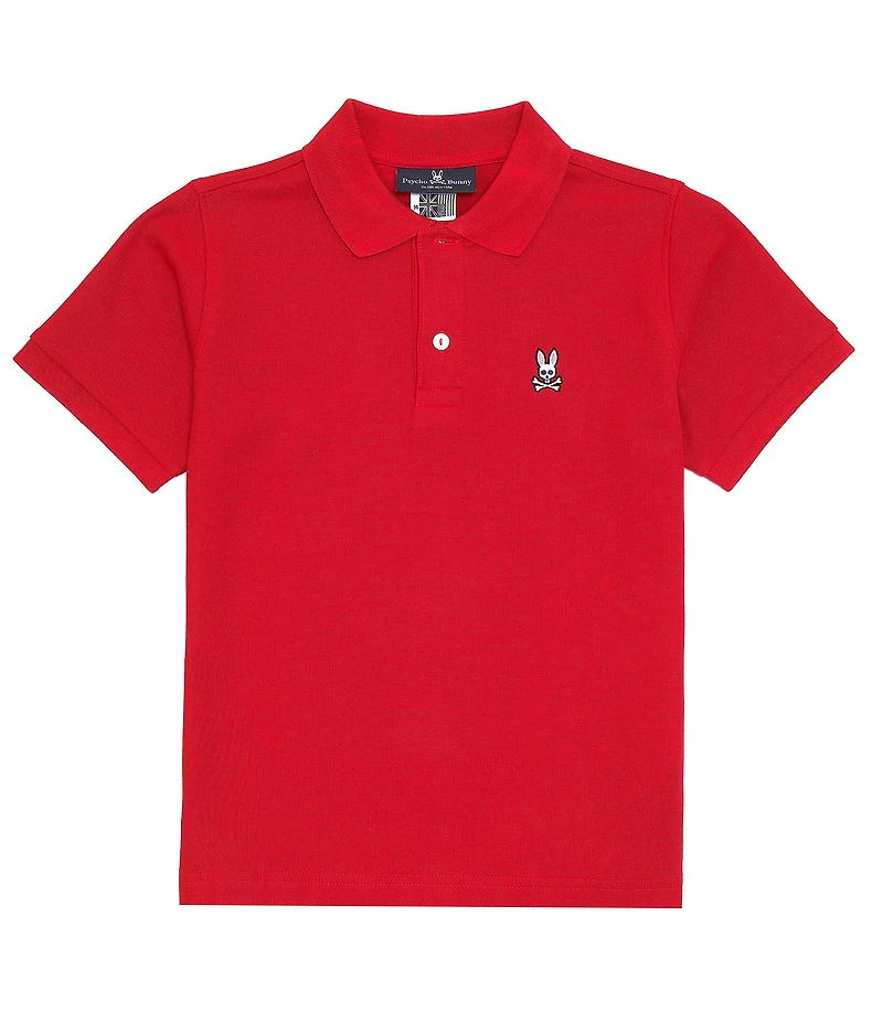 Psycho Bunny Little/Big Boys Short Sleeve Essential Polo Collared Shirt