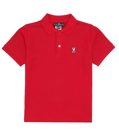 Psycho Bunny Little/Big Boys Short Sleeve Essential Polo Collared Shirt