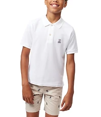 Psycho Bunny Little/Big Boys Short Sleeve Essential Polo Collared Shirt
