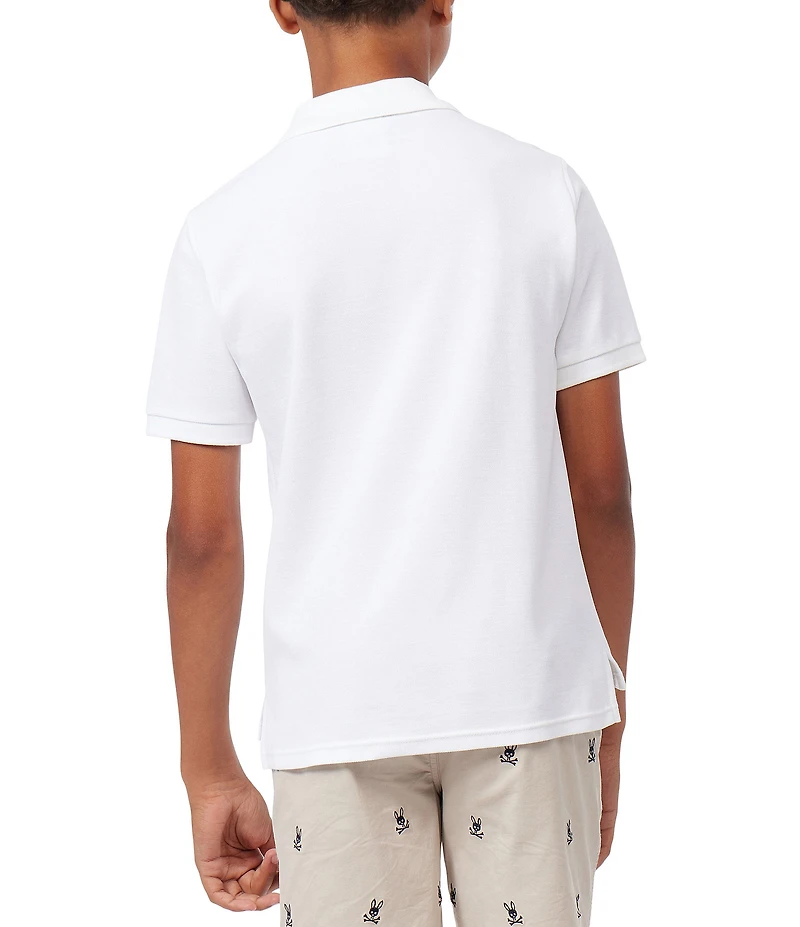 Psycho Bunny Little/Big Boys Short Sleeve Essential Polo Collared Shirt