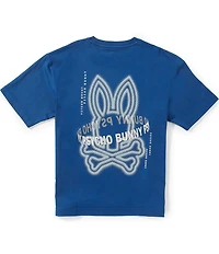 Psycho Bunny Big Boys Alex Oversized Bunny Graphic T-Shirt