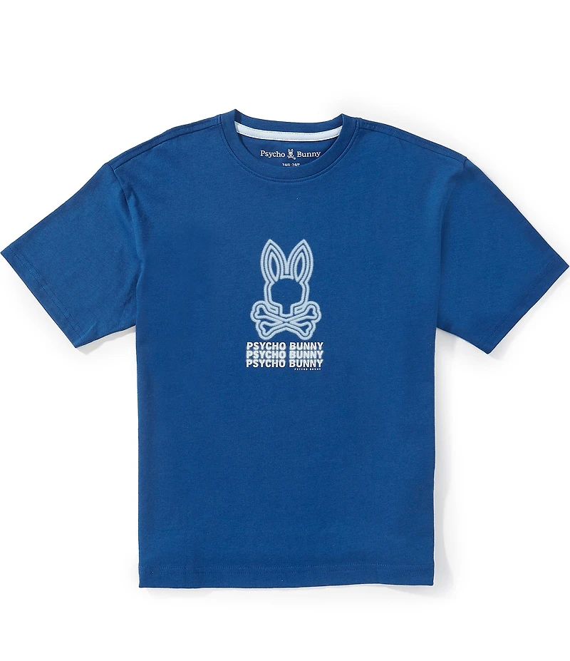 Psycho Bunny Big Boys Alex Oversized Bunny Graphic T-Shirt