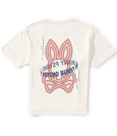 Psycho Bunny Big Boys Alex Oversized Bunny Graphic T-Shirt