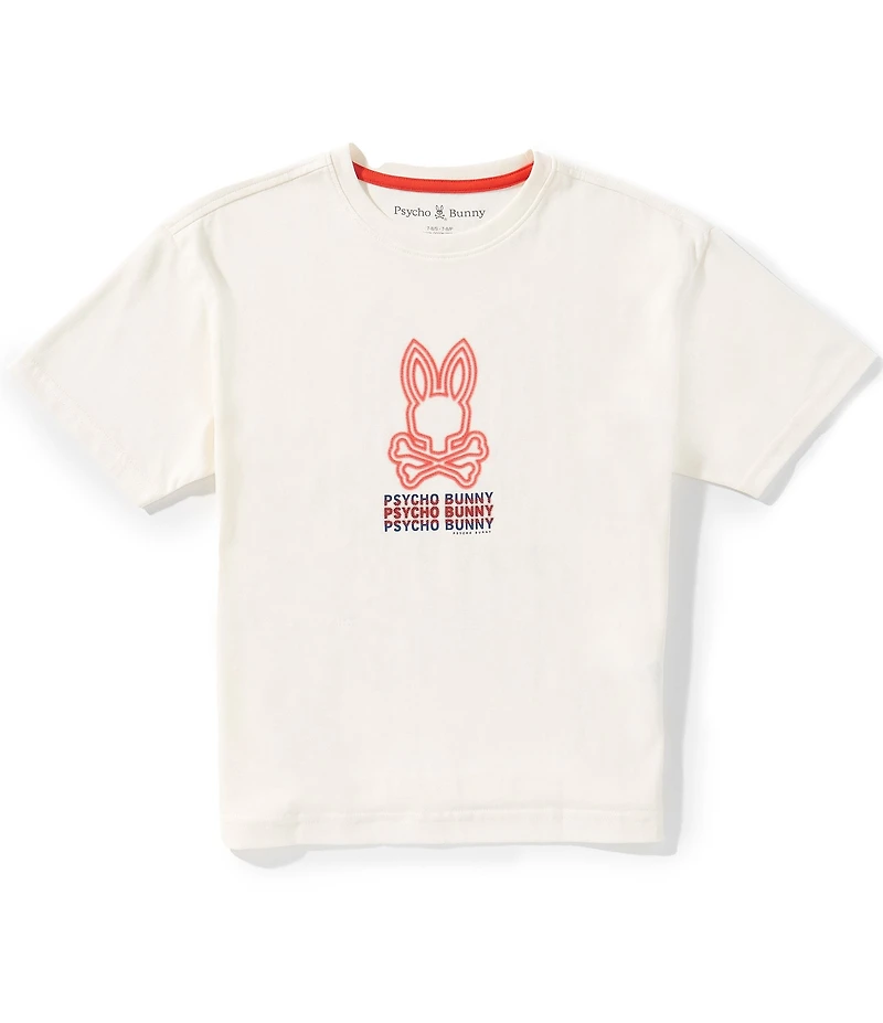Psycho Bunny Big Boys Alex Oversized Bunny Graphic T-Shirt