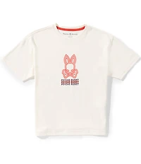 Psycho Bunny Big Boys Alex Oversized Bunny Graphic T-Shirt