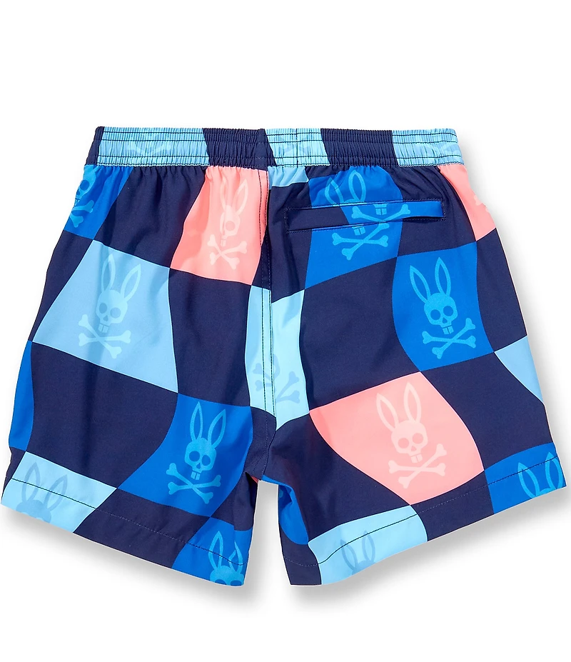 Psycho Bunny Big Boys Atlas All Over Bunny Swim Trunks