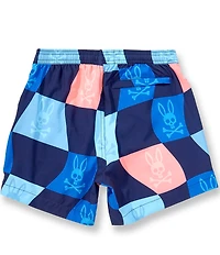Psycho Bunny Big Boys Atlas All Over Bunny Swim Trunks
