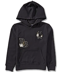 Psycho Bunny Big Boys Auguste Relaxed Fit Patch Hoodie T-Shirt