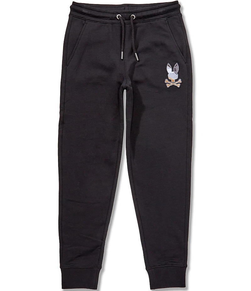 Psycho Bunny Big Boys Dante Iconic-Bunny-Embroidered Knit Jogger Pants