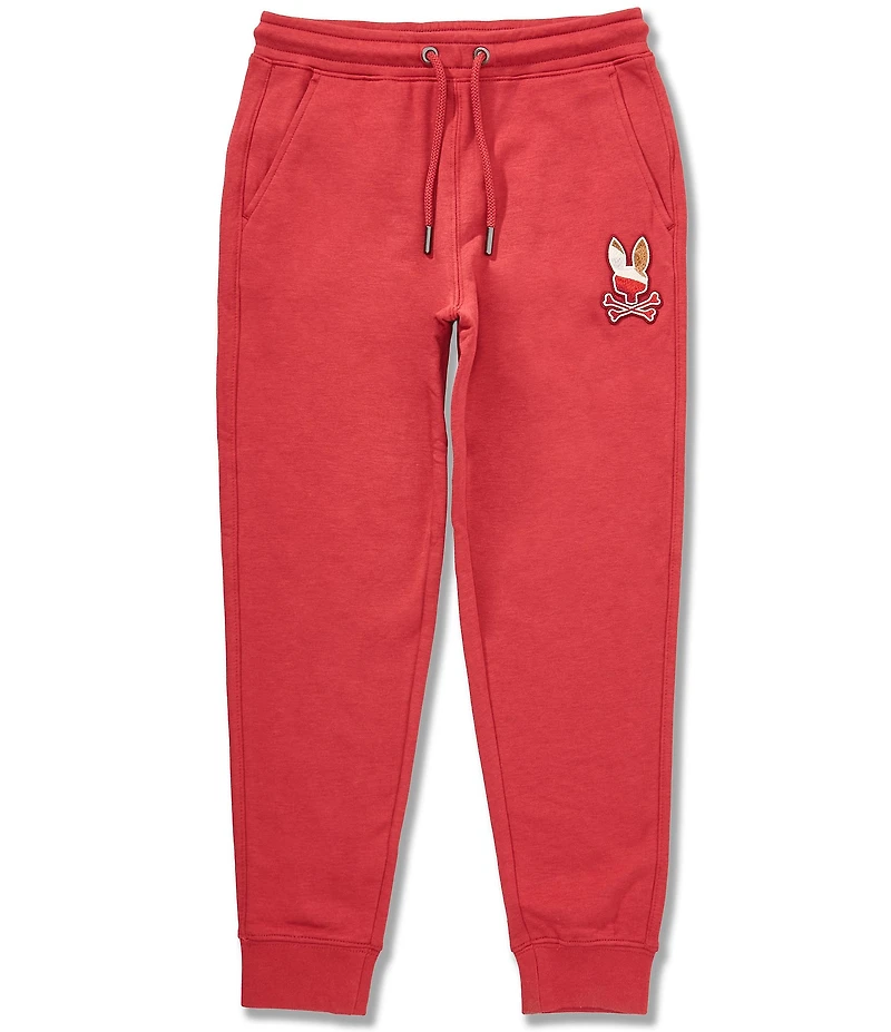 Psycho Bunny Big Boys Dante Iconic-Bunny-Embroidered Knit Jogger Pants