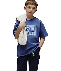 Psycho Bunny Big Boys Gio Relaxed Fit Graphic T-Shirt