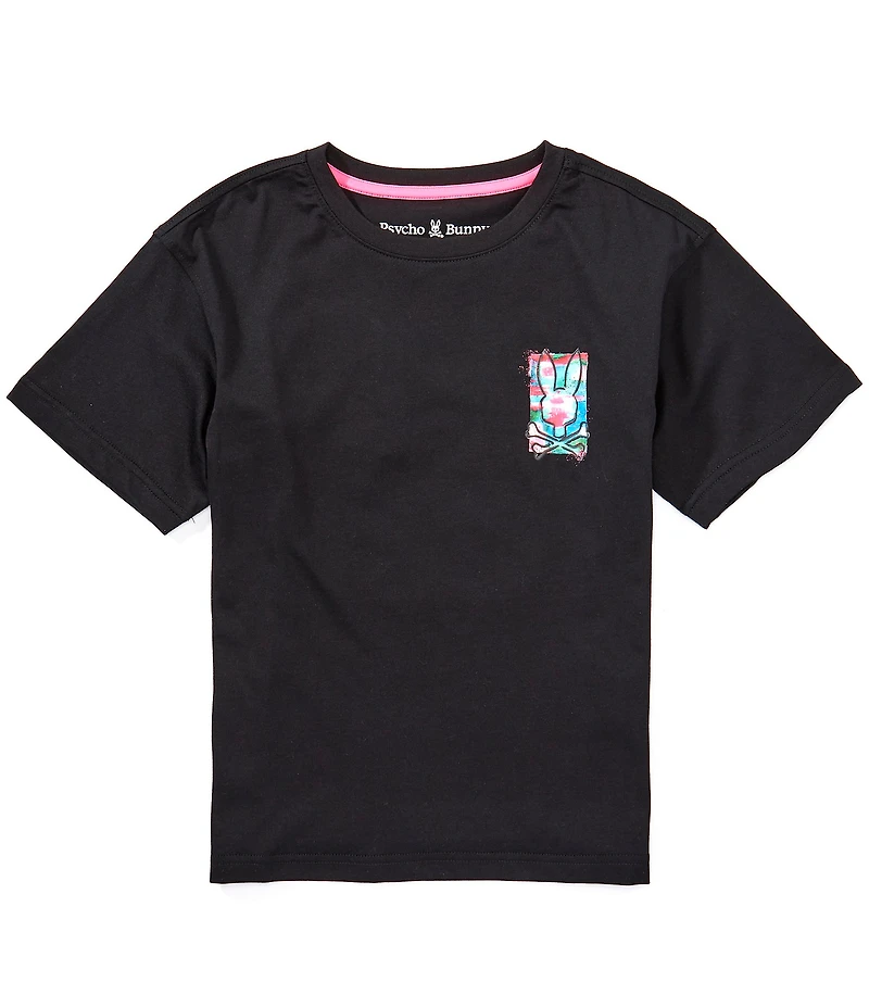 Psycho Bunny Big Boys Isaac Short Sleeve Relaxed Fit Tee