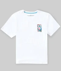 Psycho Bunny Big Boys Isaac Short Sleeve Relaxed Fit Tee