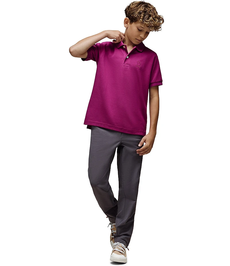 Psycho Bunny Big Boys James Pique Polo Shirt