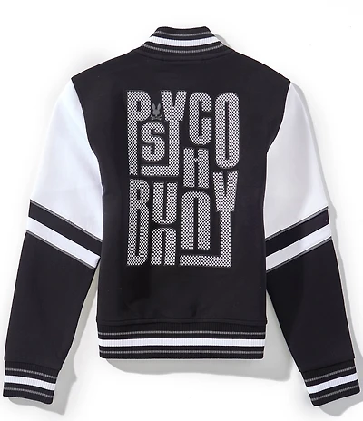 Psycho Bunny Big Boys Long Sleeve Joey Varsity Inspired Bomber Jacket