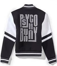 Psycho Bunny Big Boys Long Sleeve Joey Varsity Inspired Bomber Jacket
