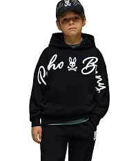 Psycho Bunny Big Boys Long-Sleeve Tate Logo Embroidered Hoodie
