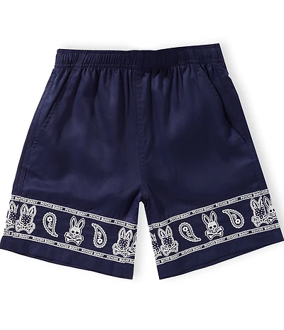 Psycho Bunny Big Boys Luke Paisley Placement Printed Shorts