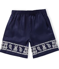 Psycho Bunny Big Boys Luke Paisley Placement Printed Shorts