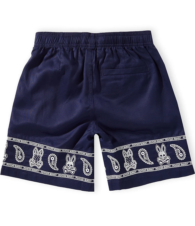 Psycho Bunny Big Boys Luke Paisley Placement Printed Shorts