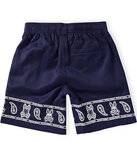 Psycho Bunny Big Boys Luke Paisley Placement Printed Shorts
