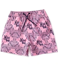 Psycho Bunny Big Boys Luke Paisley-Printed Swim Trunks