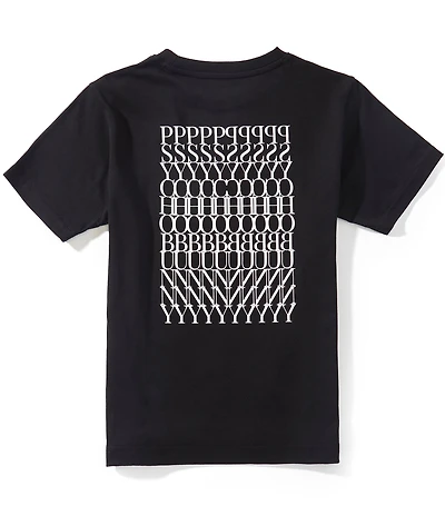 Psycho Bunny Big Boys Piers Back Graphic Short Sleeve T-Shirt