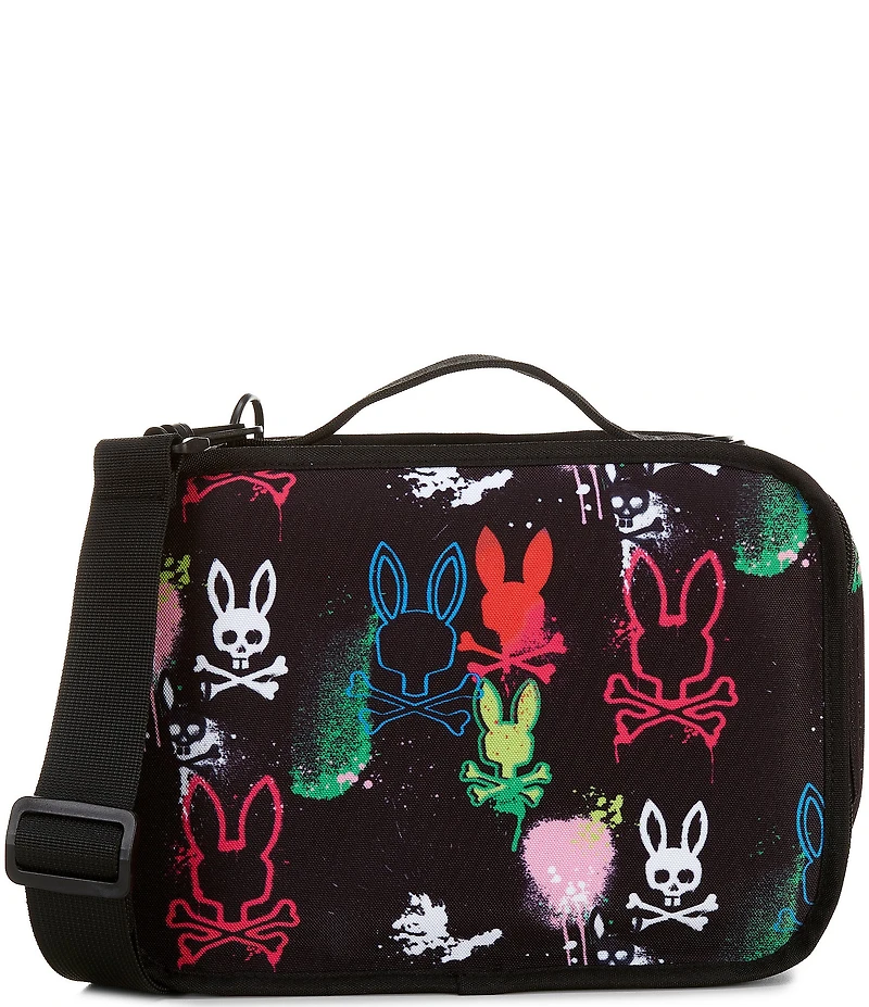 Psycho Bunny Big Boys Quintin Bunny-Printed Lunch Box