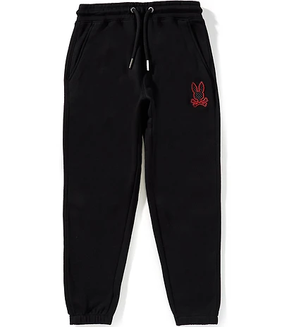 Psycho Bunny Big Boys Sayer Embroidered French Terry Jogger Pants