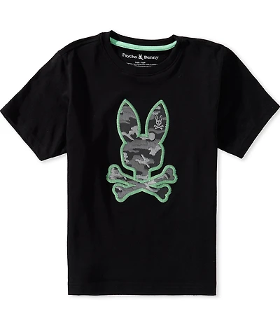 Psycho Bunny Big Boys Short Short Paul Graphic T-Shirt