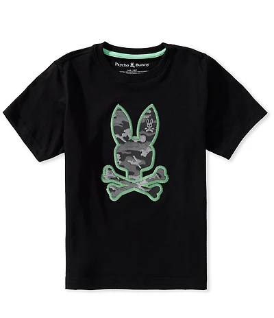 Psycho Bunny Big Boys Short Short Paul Graphic T-Shirt