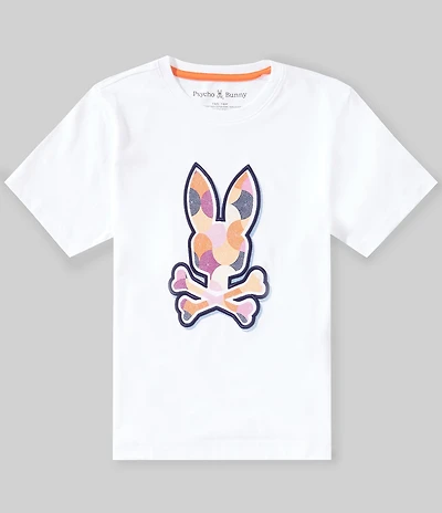 Psycho Bunny Big Boys Short Sleeve Ethan Graphic Tee
