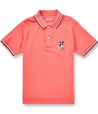 Psycho Bunny Big Boys Short Sleeve Ara Pique Polo