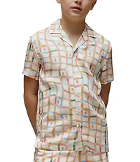 Psycho Bunny Big Boys Short Sleeve Atlas Tencel Shirt