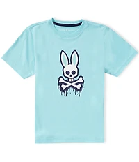 Psycho Bunny Big Boys Short Sleeve Carl Graphic T-Shirt