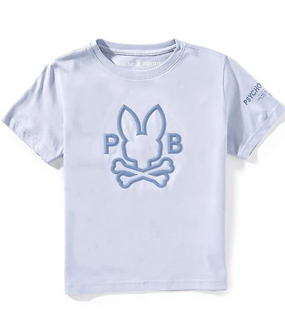 Psycho Bunny Big Boys Short-Sleeve Chris Embossed-Applique Knit T-Shirt