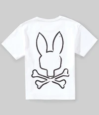 Psycho Bunny Big Boys Short Sleeve Duncan Wordmark Graphic Tee